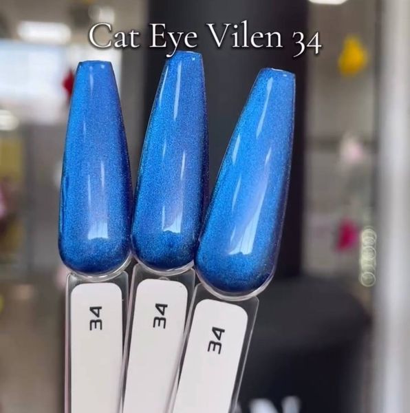 Гель лак 34 Cat Eye Vilen 10 мл 495 фото